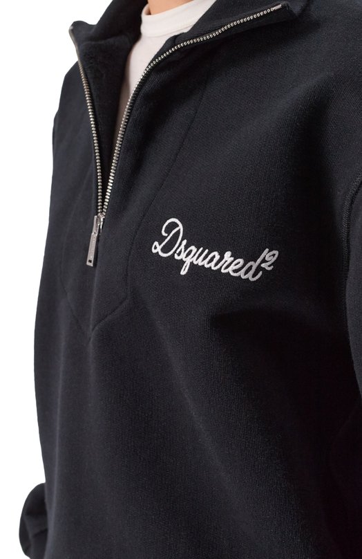Хлопковый анорак Dsquared2 S75GU0620/D25029 Чёрный  S75GU0620/D25029 Фото 5