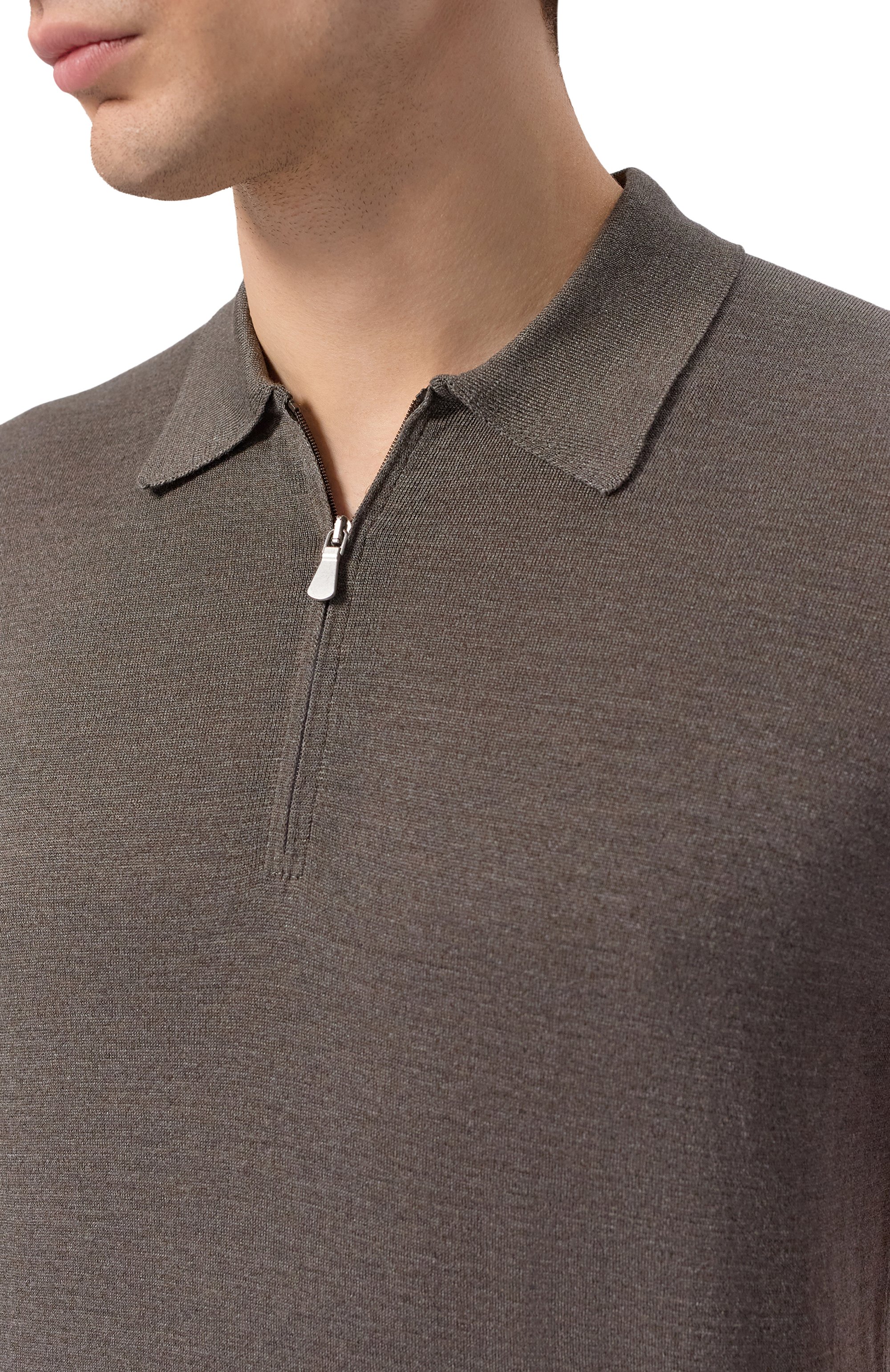 Поло из шелка и хлопка GRAN SASSO, арт. 43166/16290, фото 5