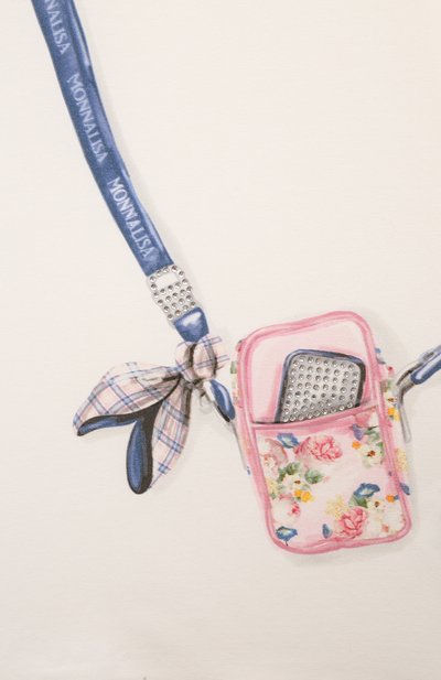 Хлопковый лонгслив MONNALISA, арт. 19D608, фото 3