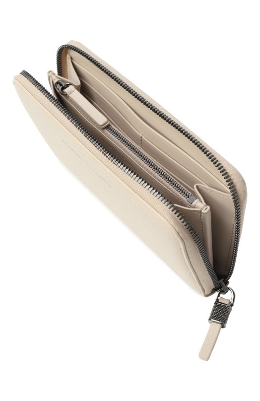 Кожаное портмоне Brunello Cucinelli MWEIM2724 Кремовый  MWEIM2724 Фото 3