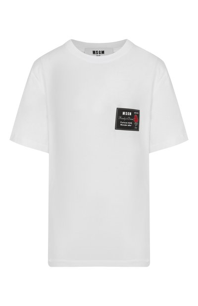 Женская хлопковая футболка MSGM, арт. 3940MM118/257798
