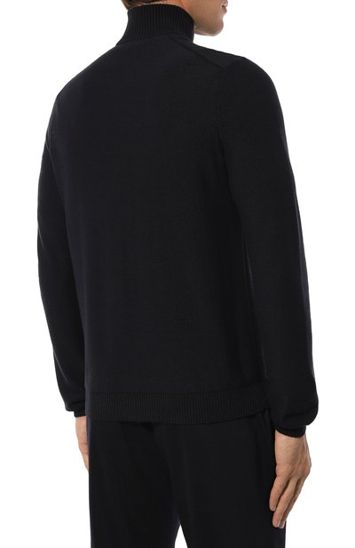 Джемпер из шерсти и хлопка BOGNER темно-синего цвета по цене 39500 руб., арт. 88482807, фото 4 Джемпер из шерсти и хлопка BOGNER, арт. 88482807, фото 4