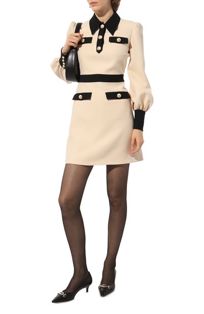 Платье из шерсти и шелка GUCCI, арт. 595257 ZHM88, фото 2