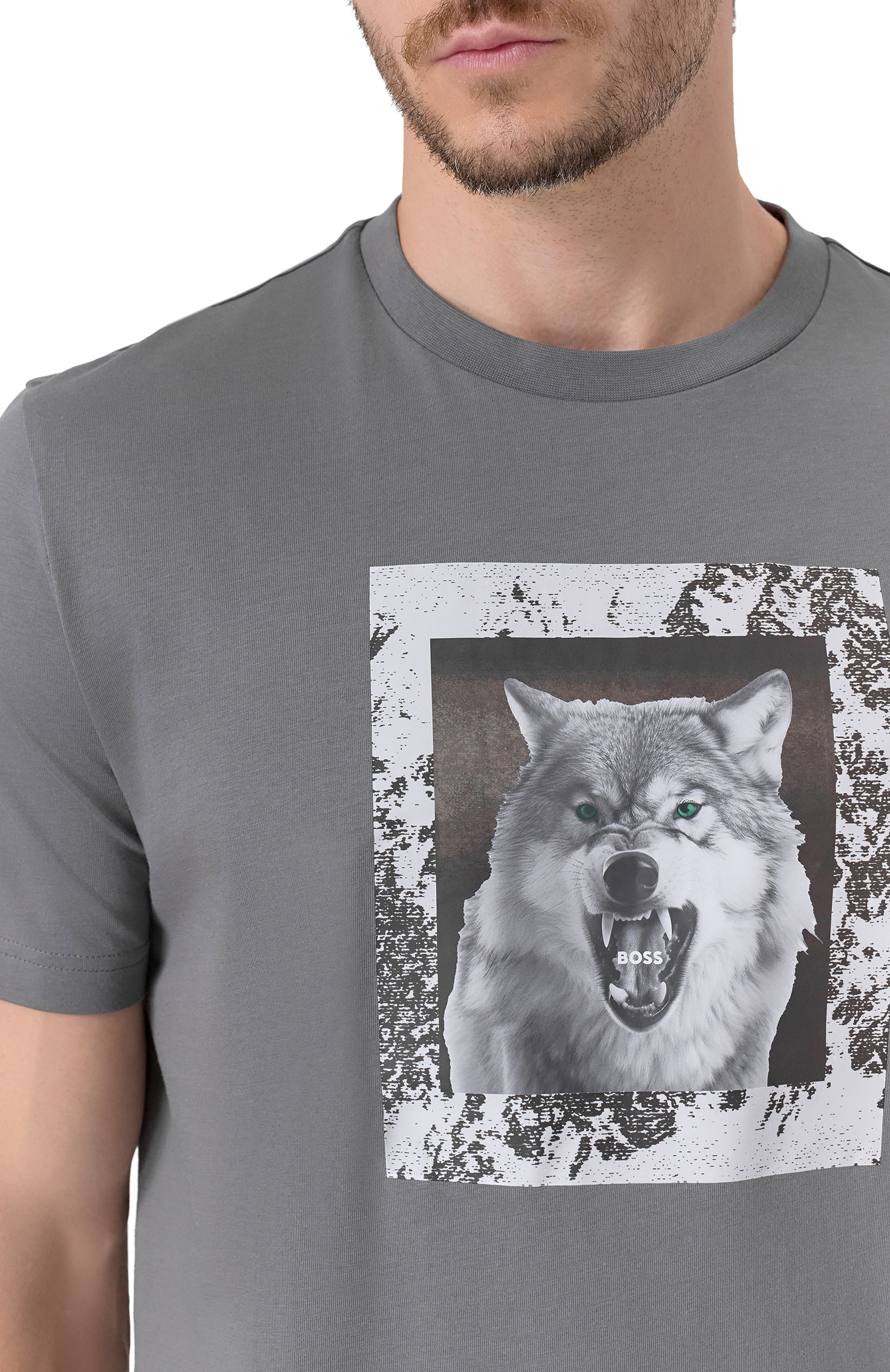 Хлопковая футболка BOSS ORANGE, арт. 50554615, фото 5