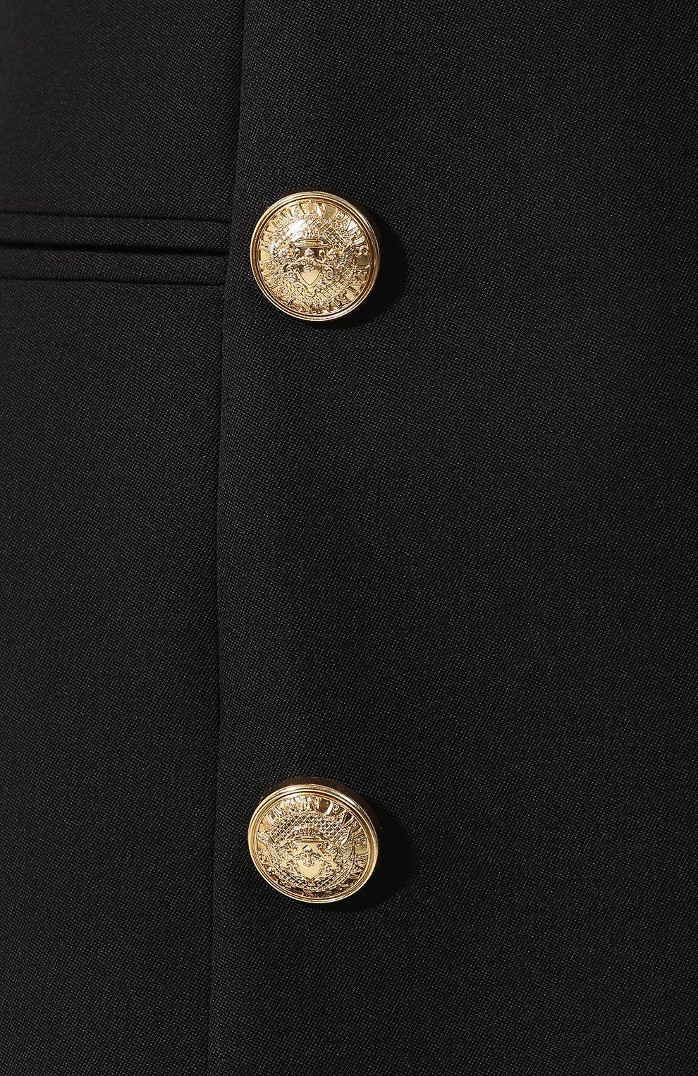 Шерстяное платье BALMAIN черного цвета по цене 358000 руб., арт. RF16183/167L, фото 5 Шерстяное платье BALMAIN, арт. RF16183/167L, фото 5