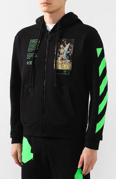 Хлопковая толстовка OFF-WHITE, арт. 0MBE001R20E300141088, фото 3
