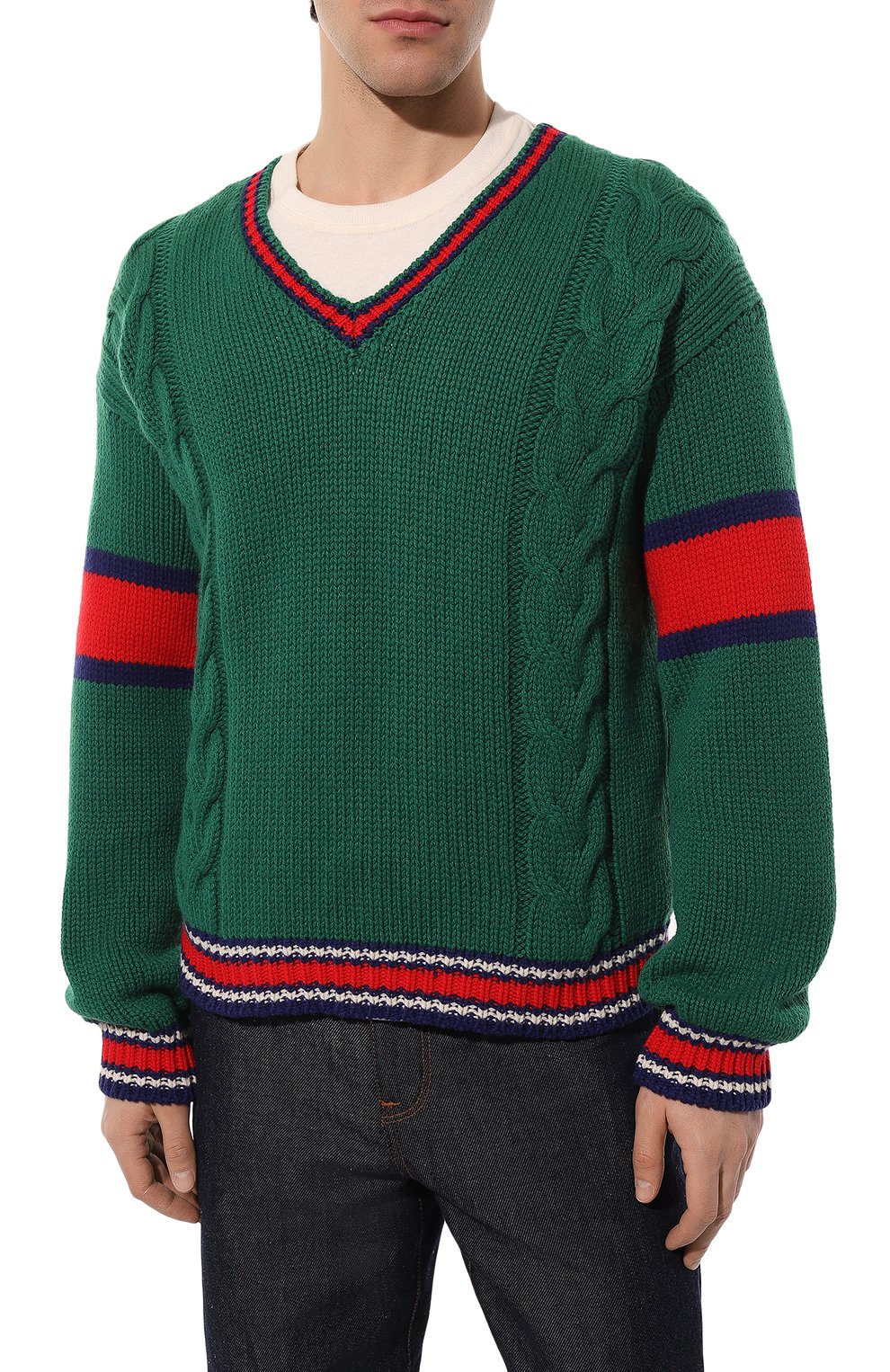 Шерстяной свитер GUCCI, арт. 599310 XKA32, фото 3