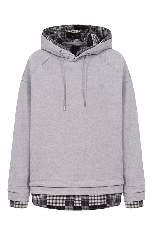 Хлопковое худи Juun.J JC5Y41P51 Серый JC5Y41P51