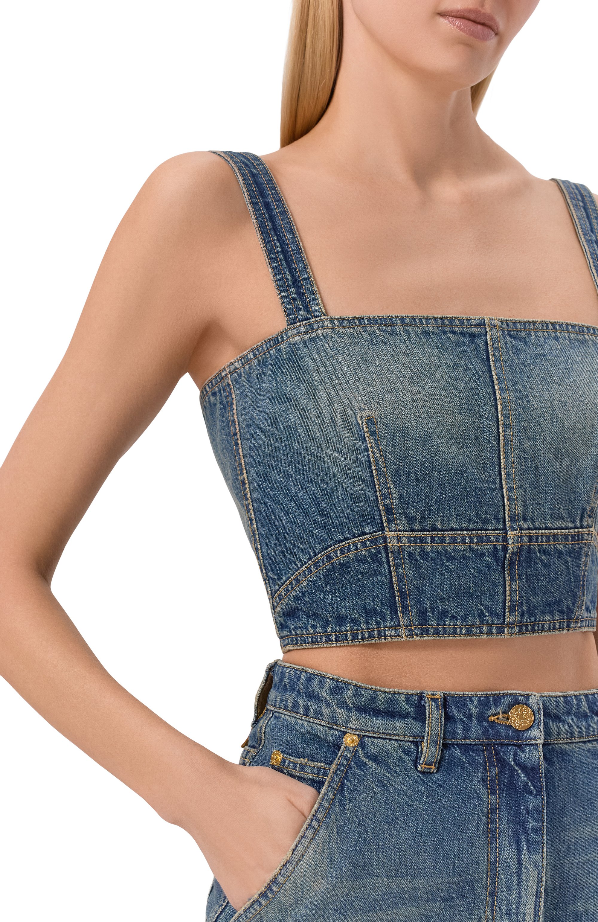 Джинсовый топ ELIE SAAB, арт. T0319/D0002, фото 5