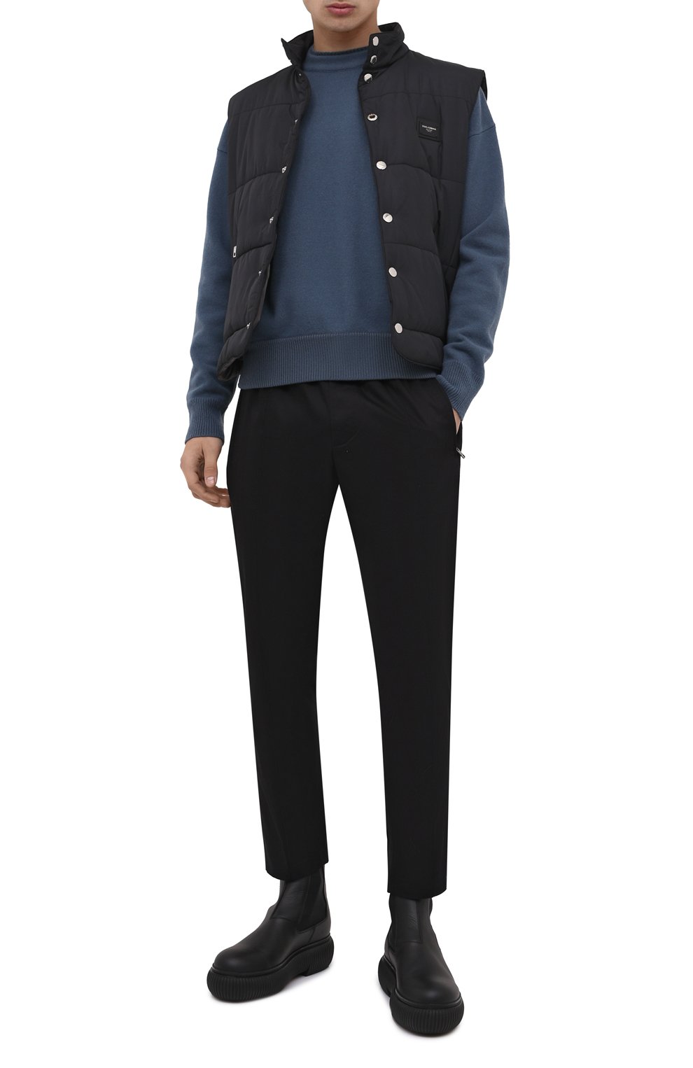 Хлопковые брюки DOLCE & GABBANA, арт. GYACET/FUFJR, фото 2