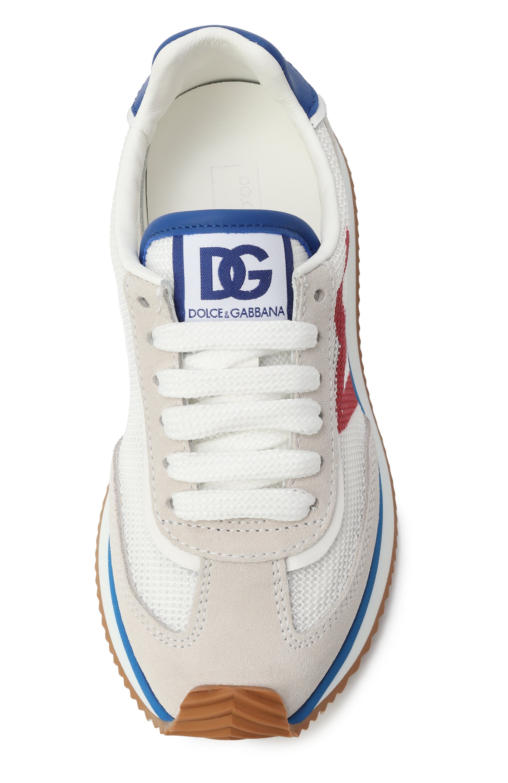 Комбинированные кроссовки dg cushion DOLCE & GABBANA, арт. DA5260/A5355/24-28, фото 4