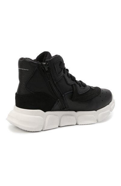 Высокие кожаные кеды MM6, арт. 68972/B0MBER/M0RBID0NE/B0MBER/GRESSANE/28-35, фото 3