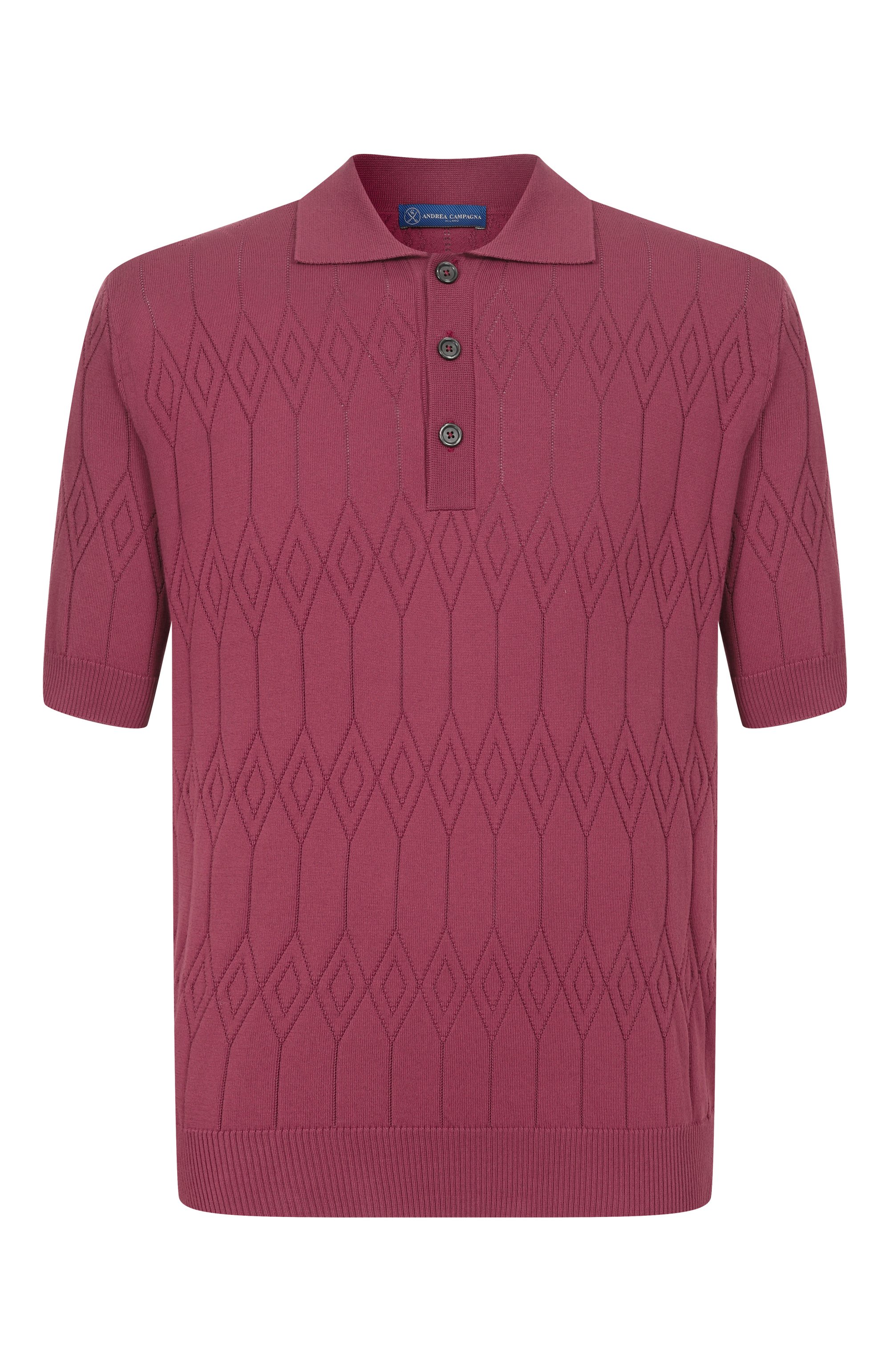 Хлопковое поло ANDREA CAMPAGNA, арт. M5426-9030, фото 1