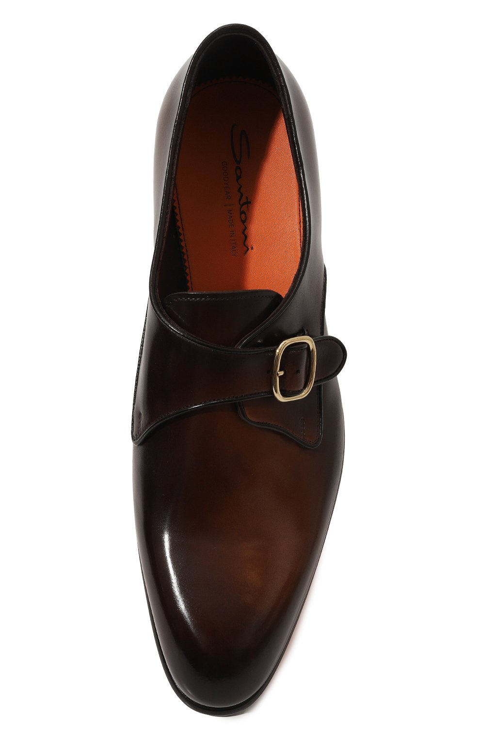 Кожаные монки carter SANTONI темно-коричневого цвета по цене 99450 руб., арт. MCCG18710MC1HSC2T50, фото 6 Кожаные монки carter SANTONI, арт. MCCG18710MC1HSC2T50, фото 6