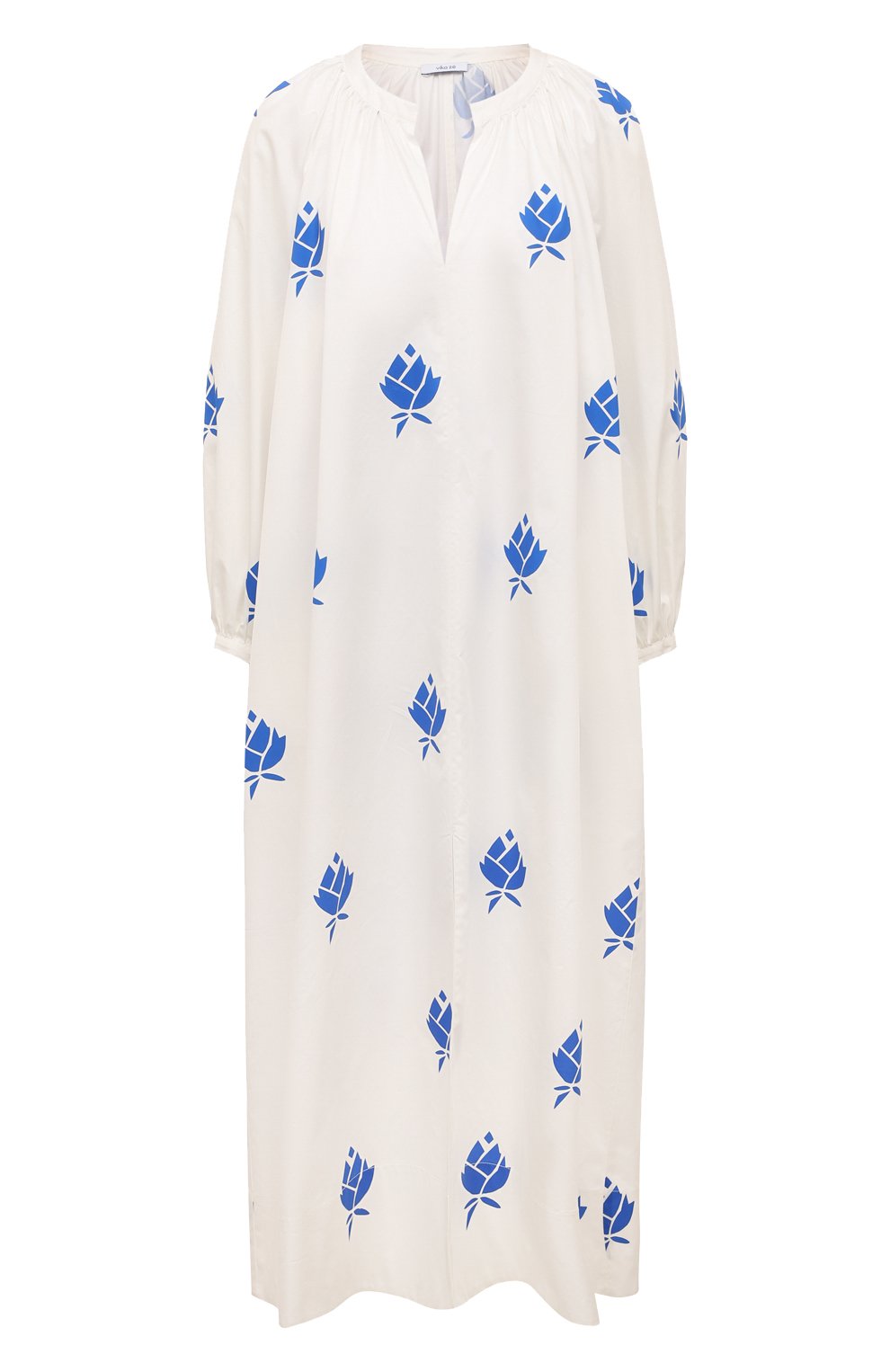 Хлопковое платье VIKA GAZINSKAYA белого цвета по цене 58130 руб., арт. S23-13133-1040, фото 1 Хлопковое платье VIKA GAZINSKAYA, арт. S23-13133-1040, фото 1