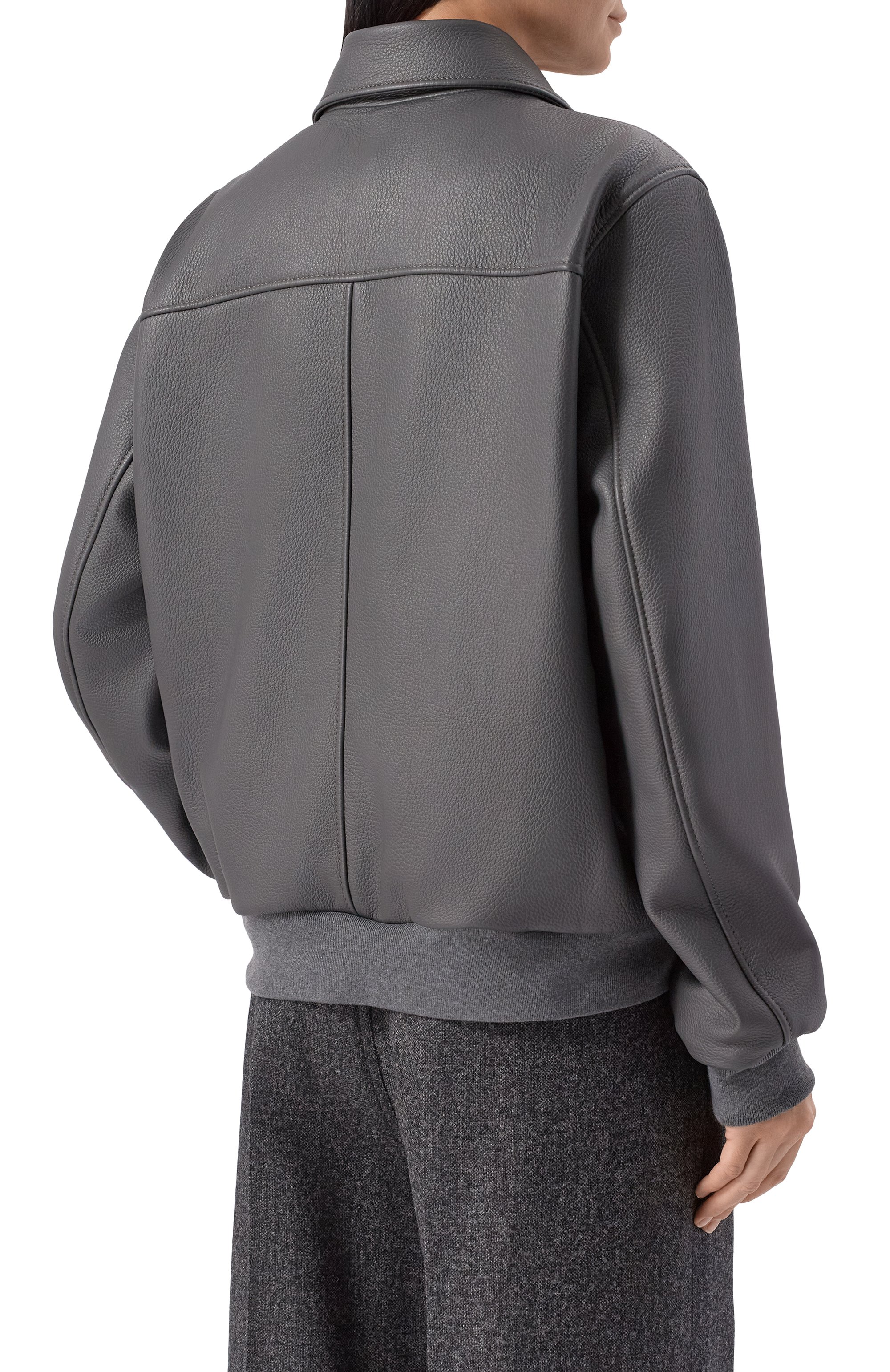 Кожаный бомбер MASLOV, арт. SMB63, фото 4