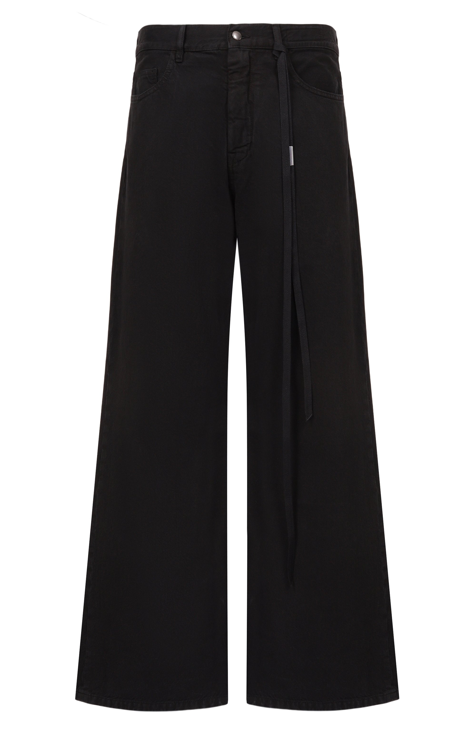 Джинсы ANN DEMEULEMEESTER черного цвета по цене 78750 руб., арт. B0013616/FA038, фото 1 Джинсы ANN DEMEULEMEESTER, арт. B0013616/FA038, фото 1