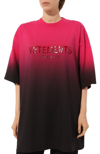 Хлопковая футболка VETEMENTS, арт. UE54TR160H, фото 3