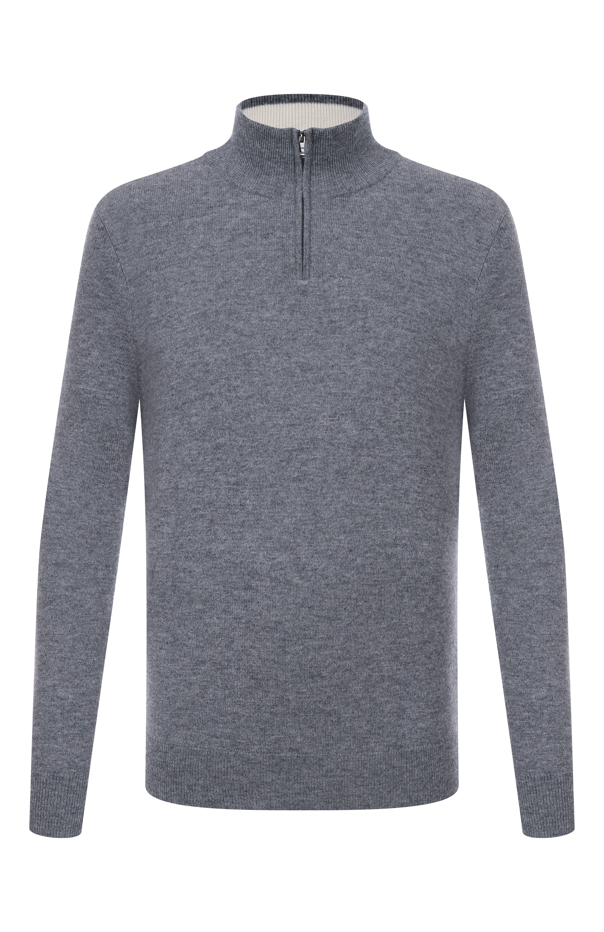 Джемпер из шерсти и кашемира BOSS серого цвета по цене 25950 руб., арт. 50549984, фото 1 Джемпер из шерсти и кашемира BOSS, арт. 50549984, фото 1