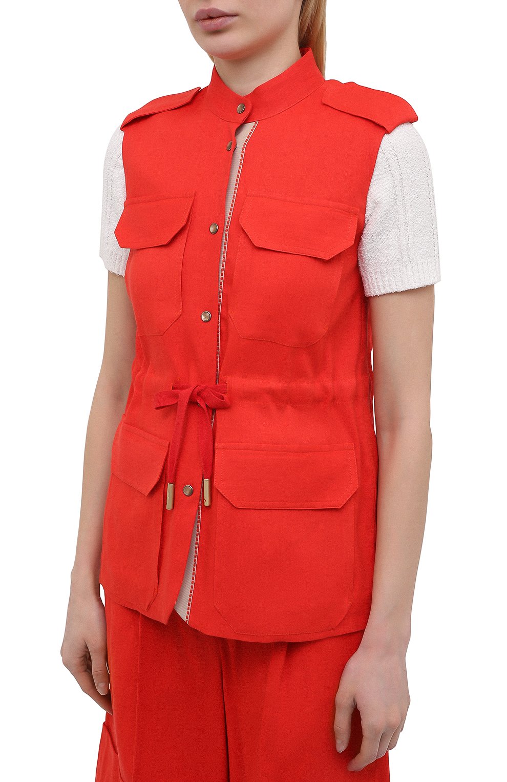 Льняной жилет LORENA ANTONIAZZI, арт. E2103GI006/3347, фото 3