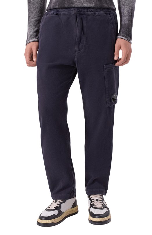 Хлопковые брюки C.P. Company 19CMPA279A110482G Синий  19CMPA279A110482G Фото 3