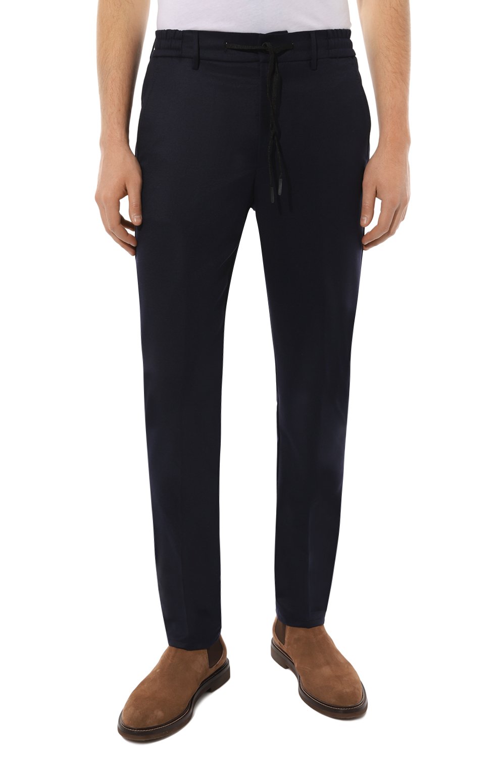 Шерстяные брюки BERWICH темно-синего цвета по цене 41700 руб., арт. SPIAGGIA/VB8996, фото 3 Шерстяные брюки BERWICH, арт. SPIAGGIA/VB8996, фото 3