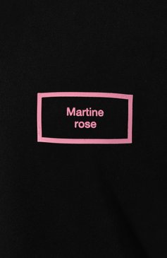 Мужская хлопковая футболка MARTINE ROSE черного цвета, арт. CMRSS24603 | Фото 5 (Принт: Без принта; Рукава: Короткие; Длина (для топов): Стандартные; Материал сплава: Проставлено; Материал внешний: Хлопок; Стили: Спорт-шик; Драгоценные камни: Проставлено)