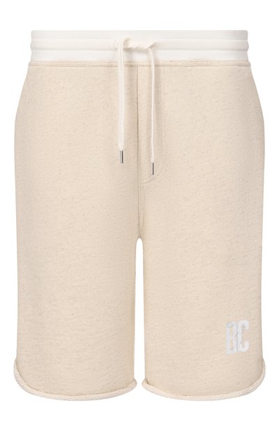 Мужские шорты из хлопка и льна BRUNELLO CUCINELLI, арт. MR8313375G