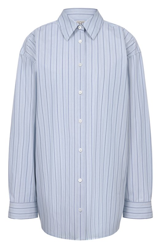 Хлопковая рубашка TOTEME 261-WRT0480-FB0565 Голубой 261-WRT0480-FB0565