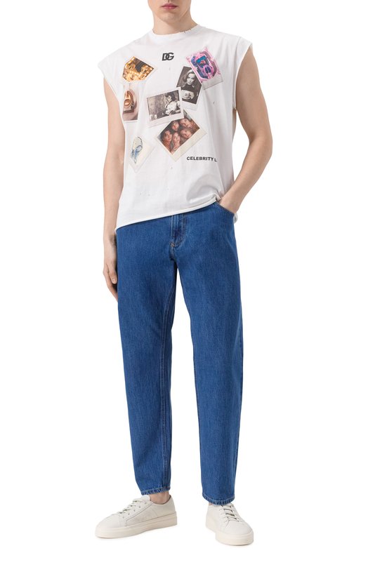 Хлопковая майка Dolce & Gabbana G8SP5T/G706B Белый  G8SP5T/G706B Фото 2