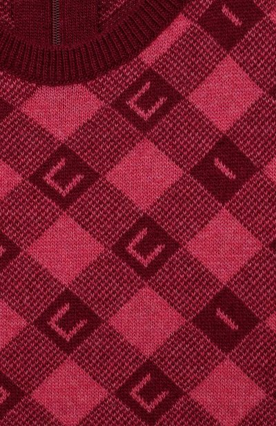 Шерстяное платье GUCCI бордового цвета по цене 56300 руб., арт. 657360/XKBXM, фото 3 Шерстяное платье GUCCI, арт. 657360/XKBXM, фото 3