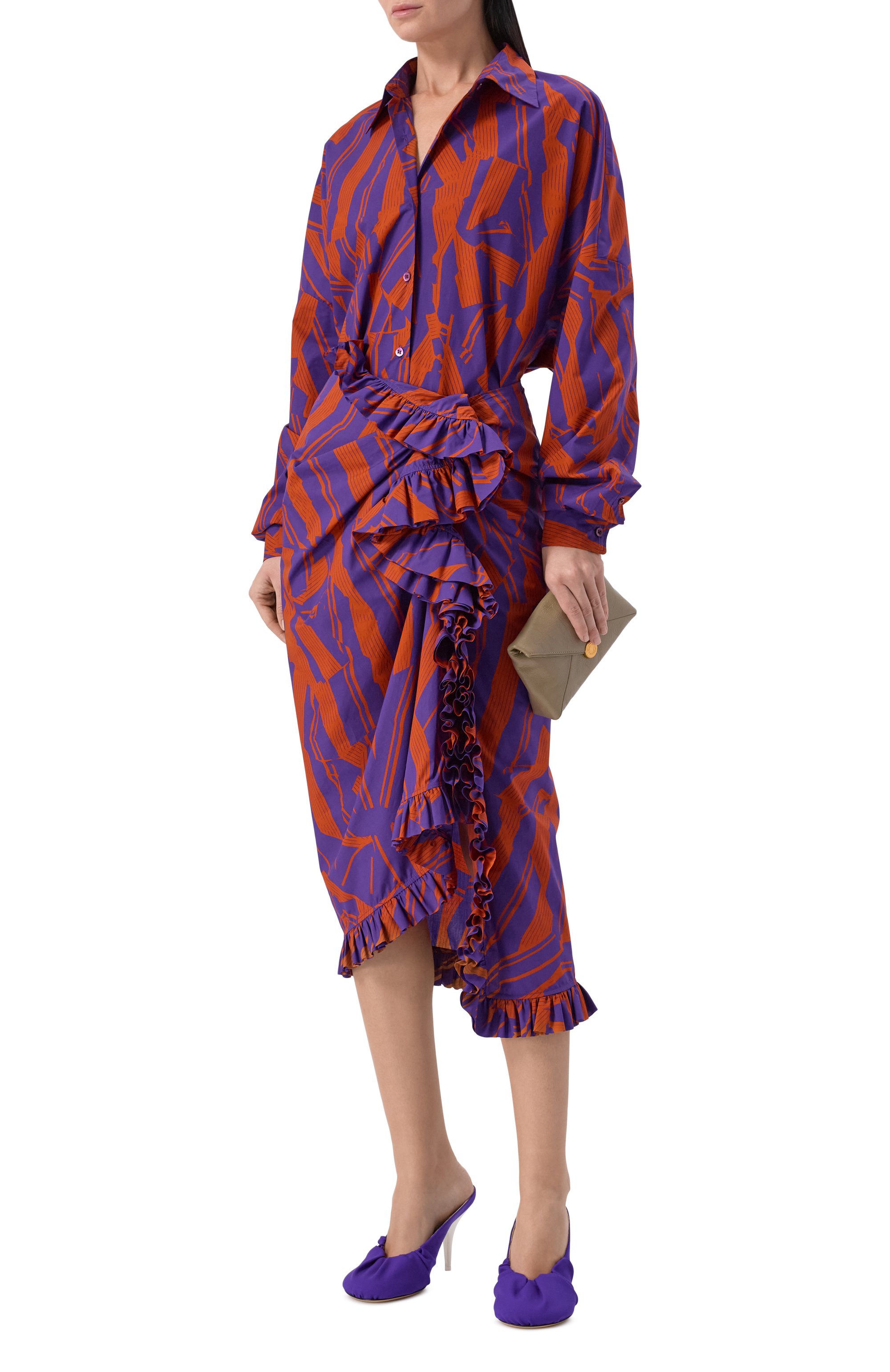 Хлопковая юбка DRIES VAN NOTEN, арт. 130813/3003, фото 2