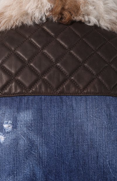 Кожаный жилет на меховой подкладке DSQUARED2, арт. S72FB0135/SY1328, фото 5