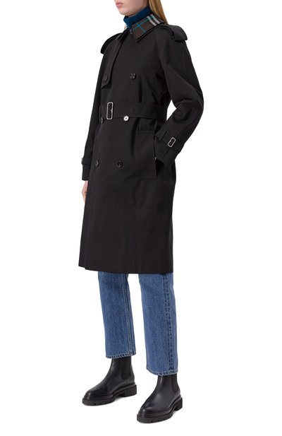 Хлопковый тренч BURBERRY, арт. 8096579, фото 3