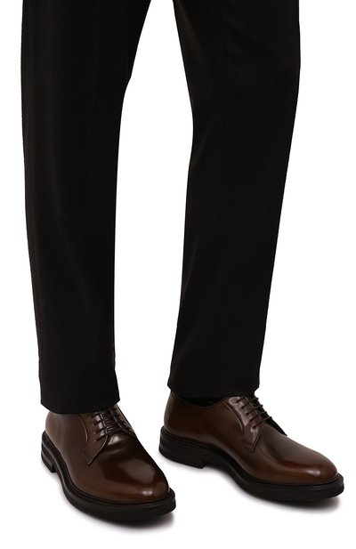 Кожаные дерби BRUNELLO CUCINELLI, арт. MZUCH0K971, фото 3