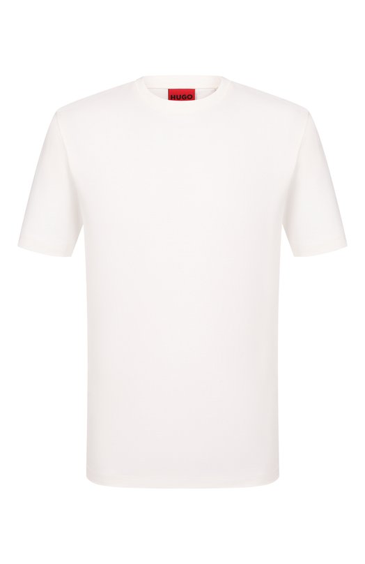 Хлопковая футболка HUGO 50542969 Белый 50542969