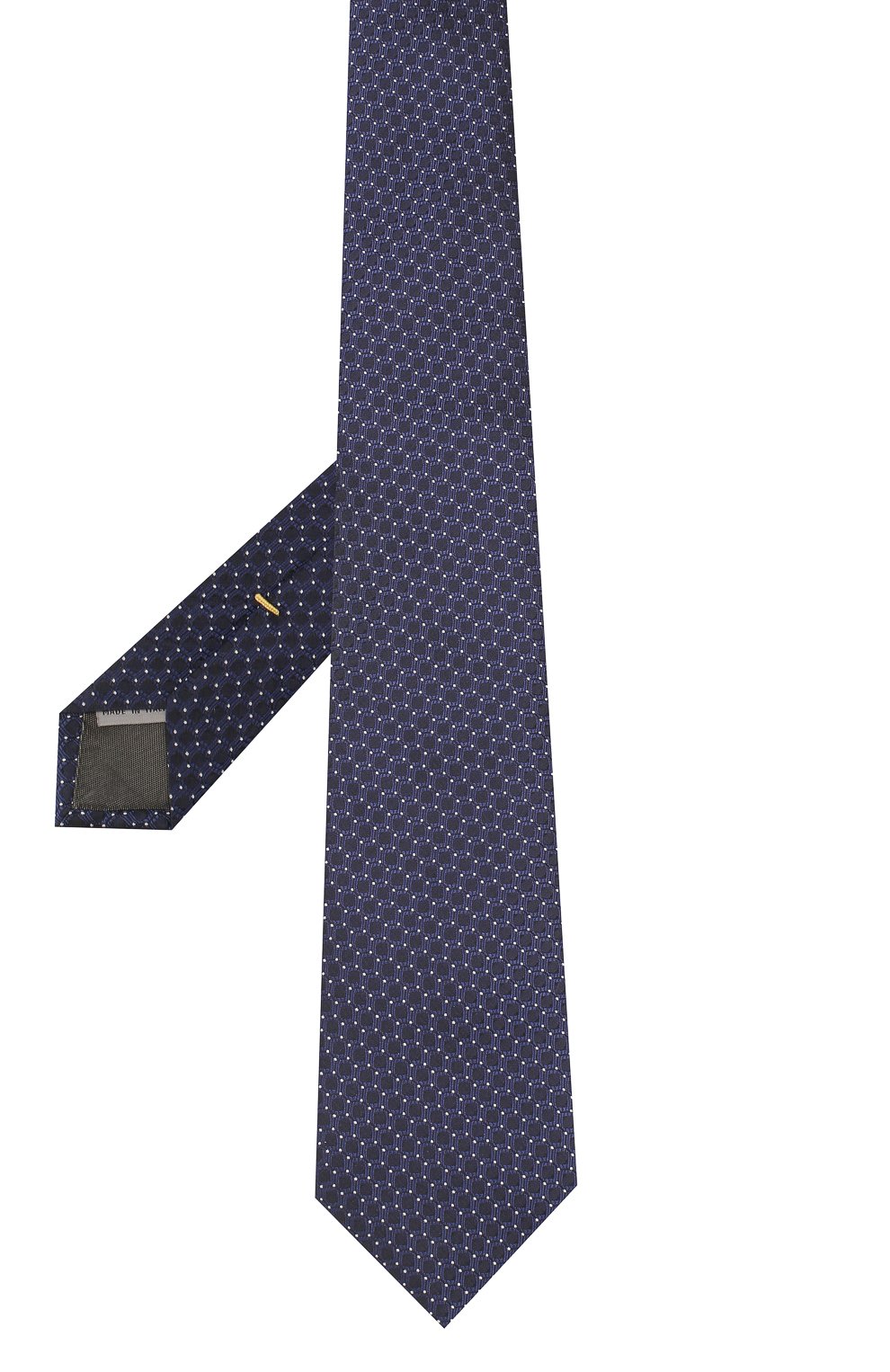 Шелковый галстук CANALI темно-синего цвета по цене 8995 руб., арт. 18/HJ02085, фото 2 Шелковый галстук CANALI, арт. 18/HJ02085, фото 2
