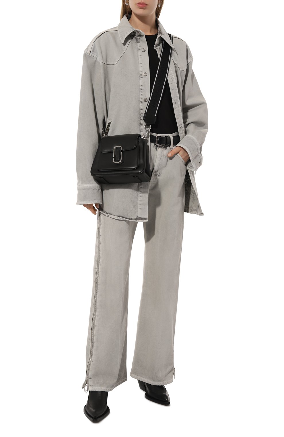 Сумка the satchel MARC JACOBS (THE) черного цвета по цене 54450 руб., арт. H708L01RE22, фото 7 Сумка the satchel MARC JACOBS (THE), арт. H708L01RE22, фото 7