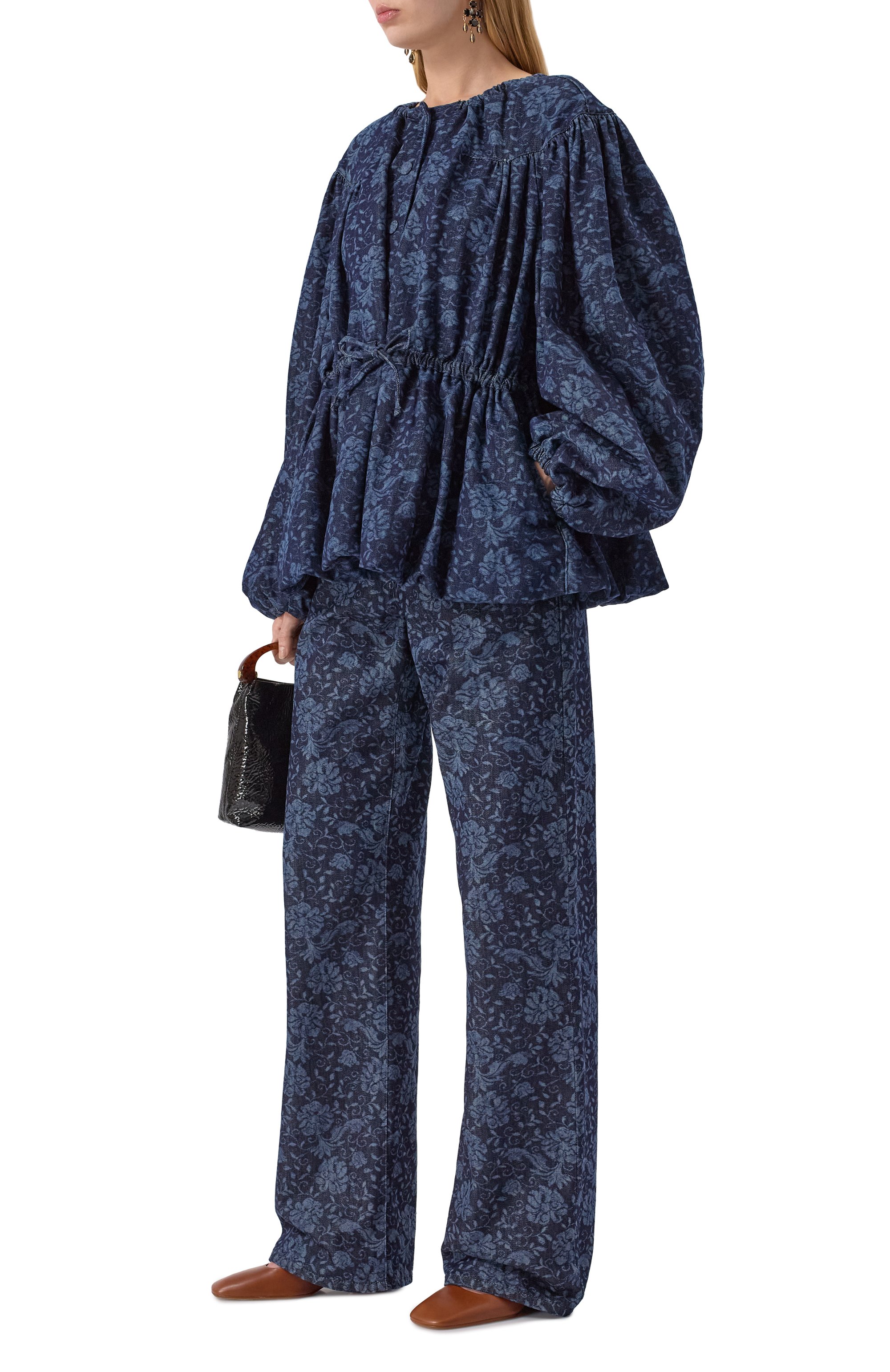 Джинсы DRIES VAN NOTEN темно-синего цвета по цене 66700 руб., арт. 251-010935-1557, фото 2 Джинсы DRIES VAN NOTEN, арт. 251-010935-1557, фото 2