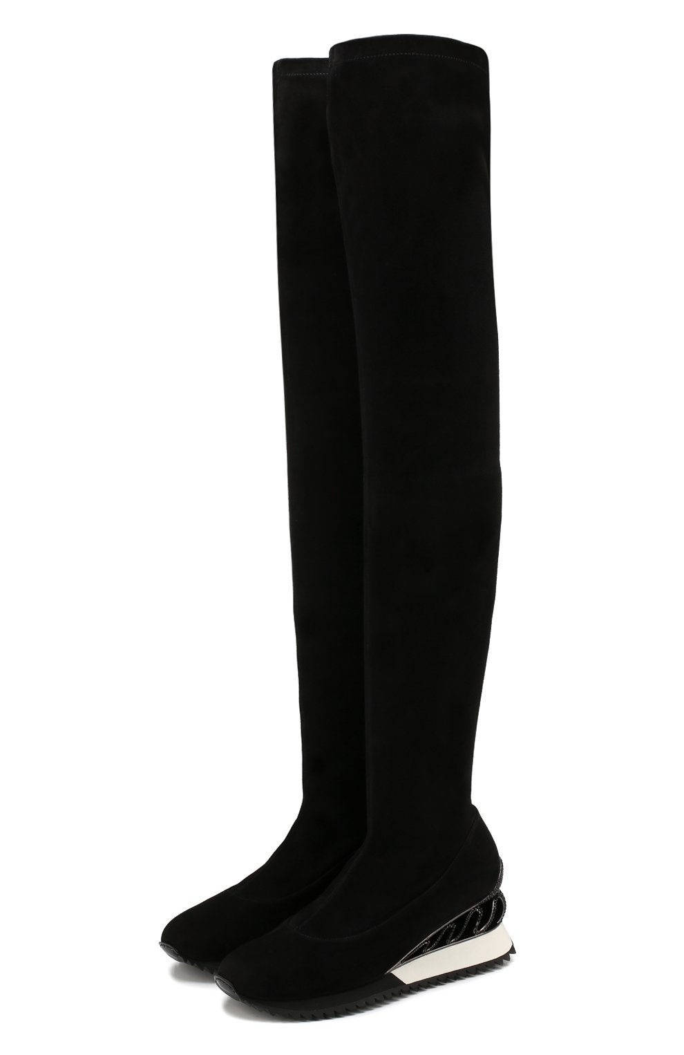 Замшевые ботфорты LE SILLA, арт. 6889M040M1PPVST, фото 1