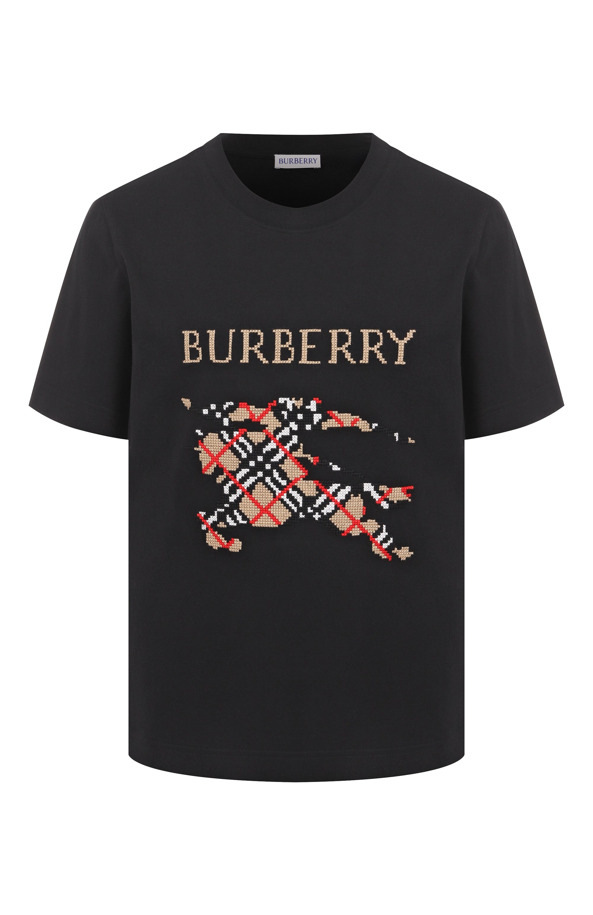 Хлопковая футболка BURBERRY, арт. 8110957, фото 1