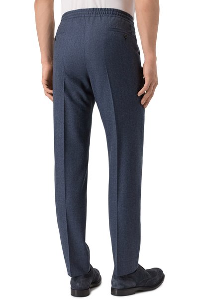 Шерстяные брюки CORNELIANI темно-синего цвета по цене 52050 руб., арт. 264L25-2618111, фото 4 Шерстяные брюки CORNELIANI, арт. 264L25-2618111, фото 4