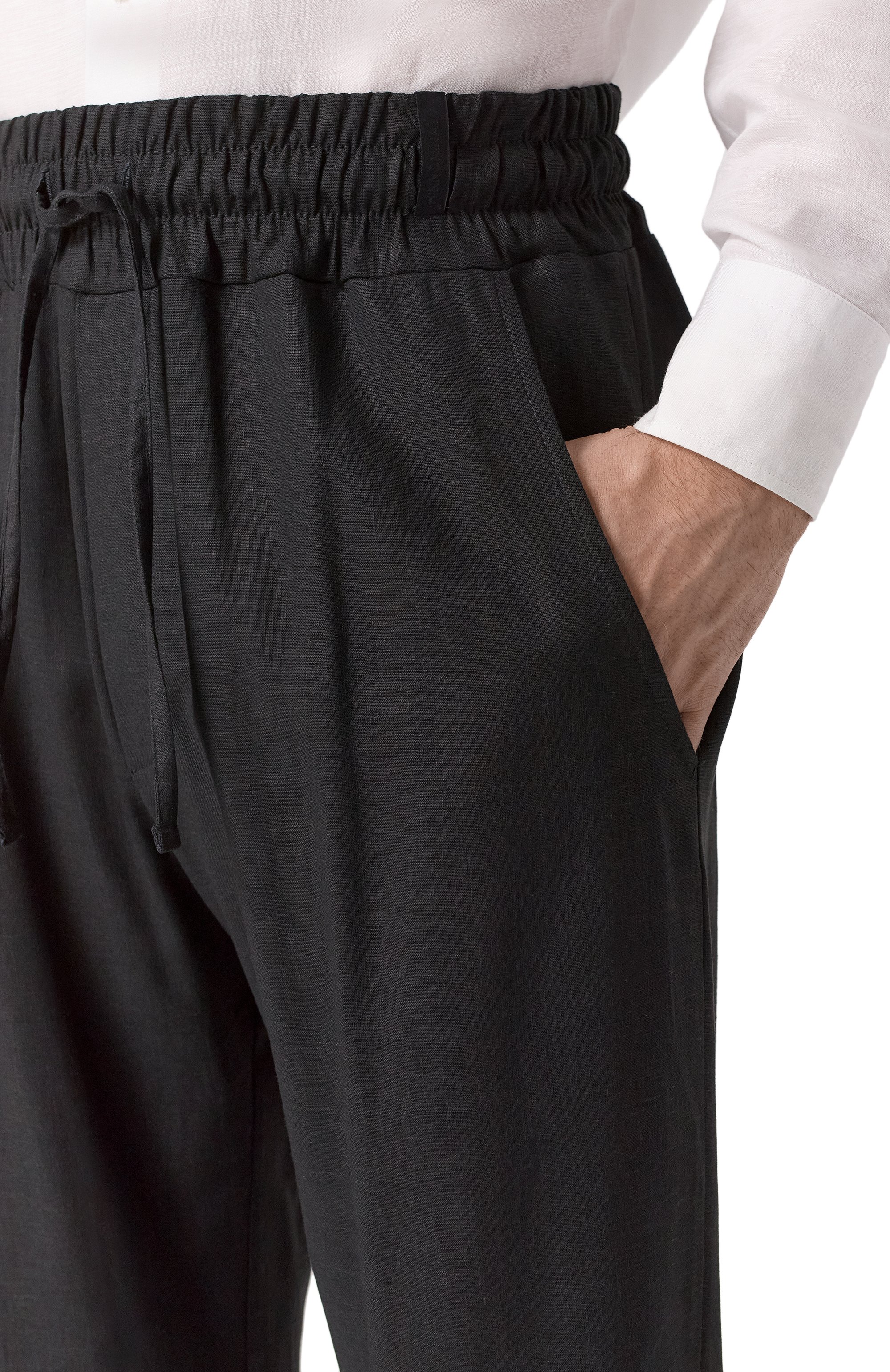 Брюки изо льна и вискозы HINNOMINATE, арт. HMABM01349, фото 5