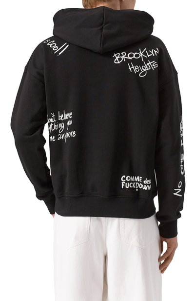 Хлопковое худи COMME DES FUCKDOWN, арт. CFABM01550, фото 4