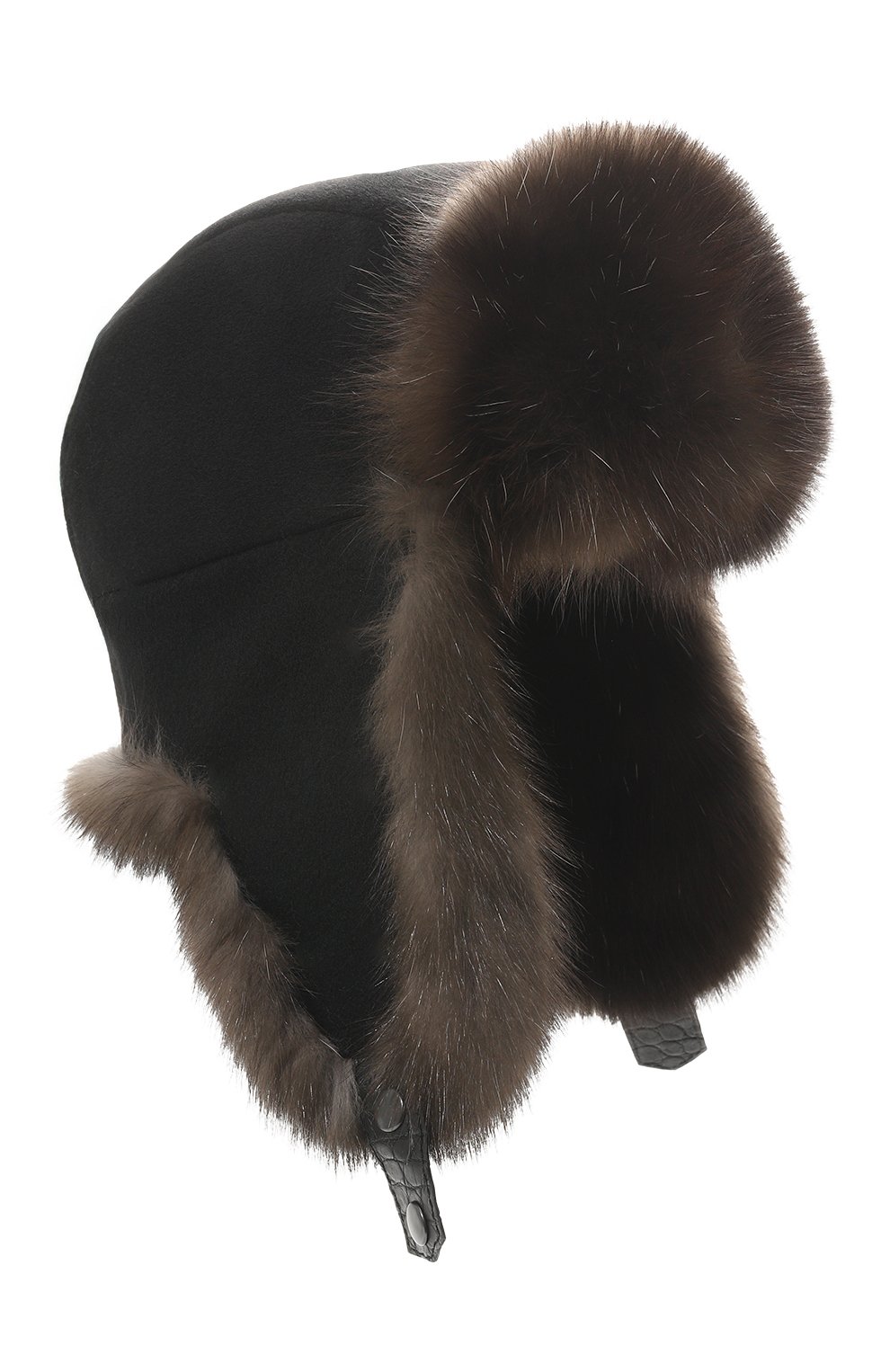 Шапка-ушанка майкл с мехом соболя FURLAND коричневого цвета по цене 454000 руб., арт. 0201430910004100004, фото 1 Шапка-ушанка майкл с мехом соболя FURLAND, арт. 0201430910004100004, фото 1
