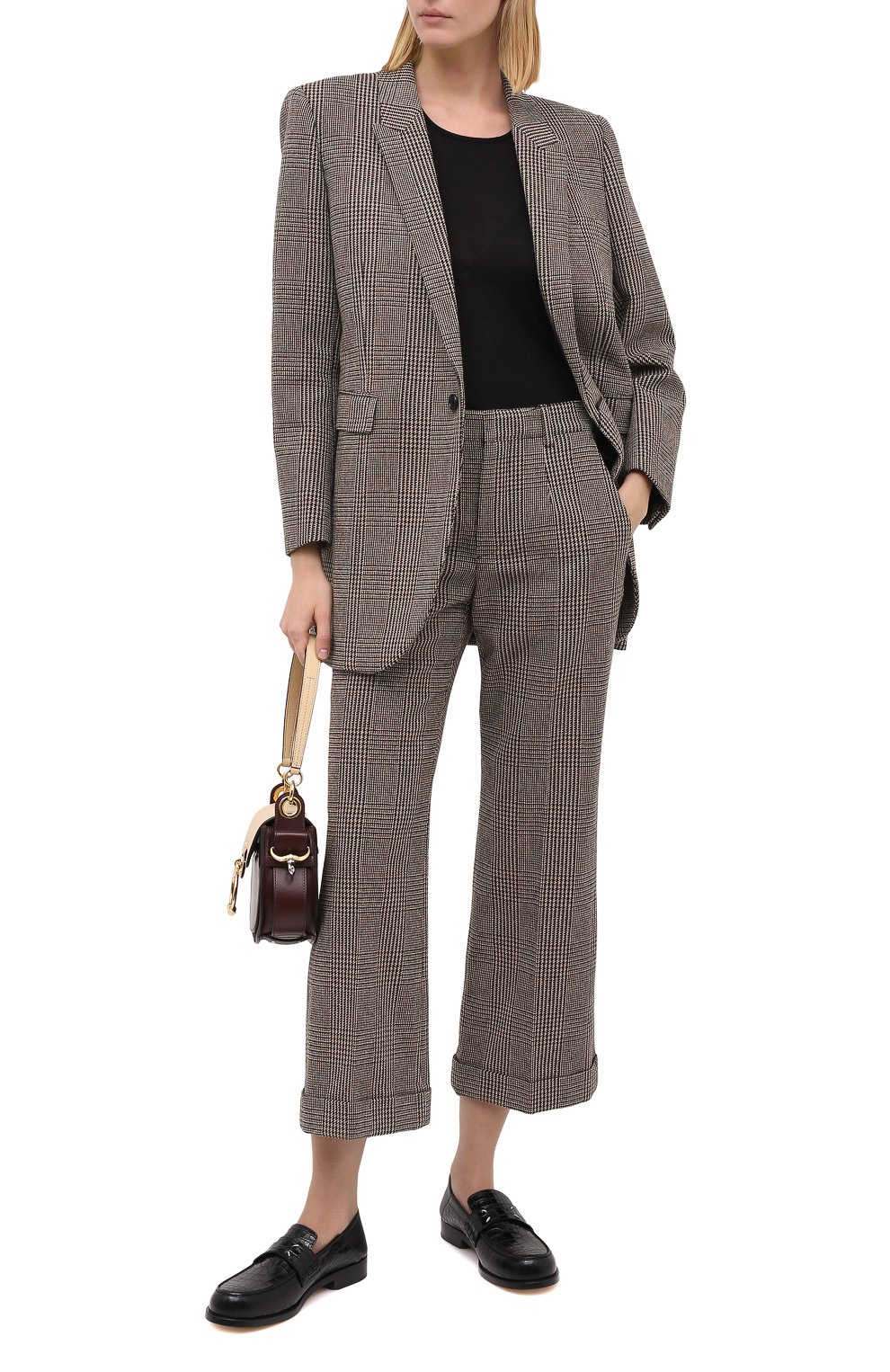 Шерстяные брюки SAINT LAURENT, арт. 635947/Y5B64, фото 2