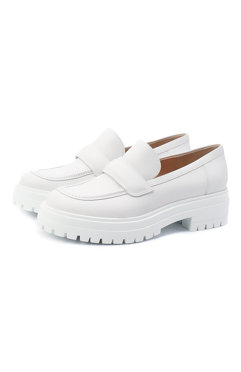 Кожаные лоферы argo GIANVITO ROSSI, арт. G25159.20G0M.CLNBIAN, фото 1