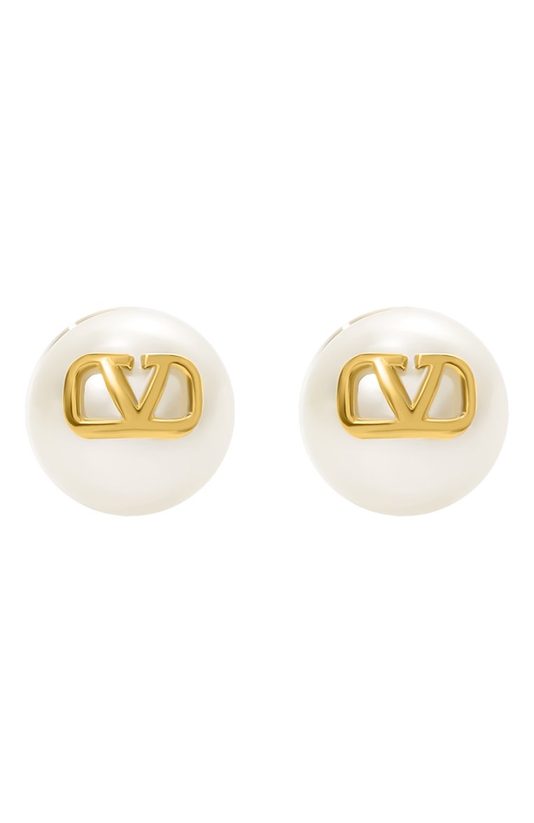 Женские серьги VALENTINO золотого цвета, арт. 3W2J0E35/UXM | Фото 1 (Нос: Не проставлено; Материал: Металл)
