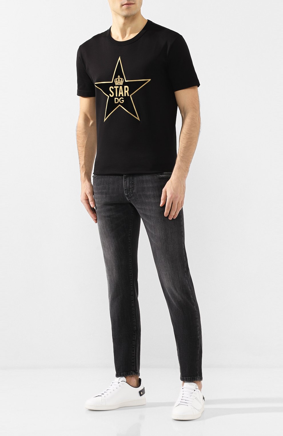 Джинсы DOLCE & GABBANA темно-серого цвета по цене 69350 руб., арт. GY07CD/G8BR4, фото 2 Джинсы DOLCE & GABBANA, арт. GY07CD/G8BR4, фото 2