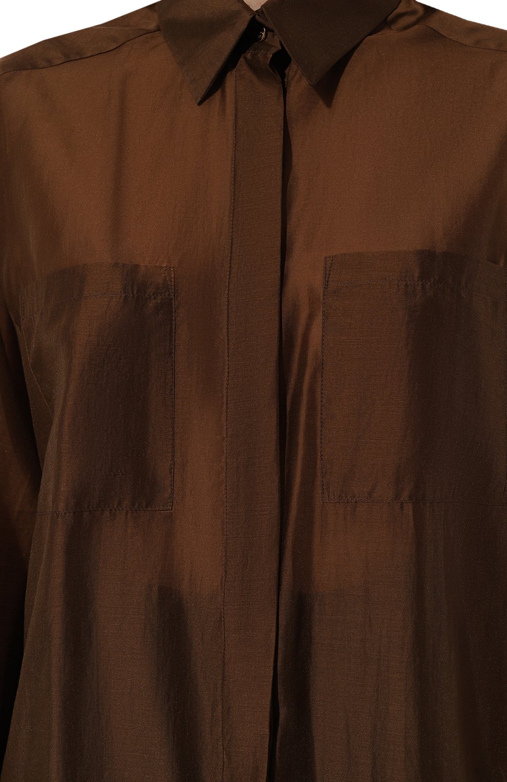 Рубашка FLASHIN коричневого цвета по цене 26700 руб., арт. FS24SBB, фото 5 Рубашка FLASHIN, арт. FS24SBB, фото 5